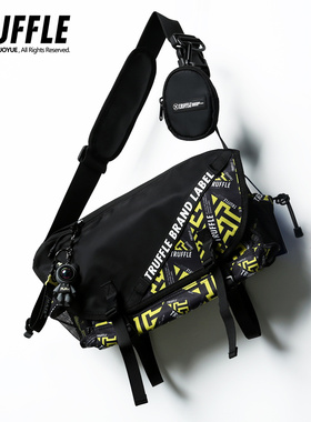 TRUFFLE赛博朋克单肩斜挎包男机能出行轻便包潮牌挎包女上课通勤