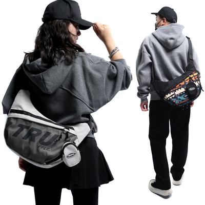 TRUFFLE潮牌2025新款休闲斜挎包男大容量饺子包女轻便单肩包背包