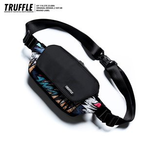 TRUFFLE2025涂鸦嘻哈单肩斜挎包个性胸包男生大容量挎包女腰包潮
