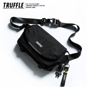 TRUFFLE潮牌单肩斜挎包男士出行轻便包休闲挎包女韩版学生磁吸扣