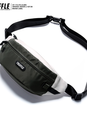 TRUFFLE潮牌原创休闲挎包男士腰包单肩斜挎包女胸包大容量邮差包