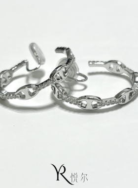 「高级耳圈」猪鼻子耳圈爆款耳夹轻奢高级感欧美时尚耳饰非纯银