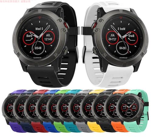 适配佳明飞耐时3表带 Garmin Fenix3 HR防水多色运动橡胶带男女