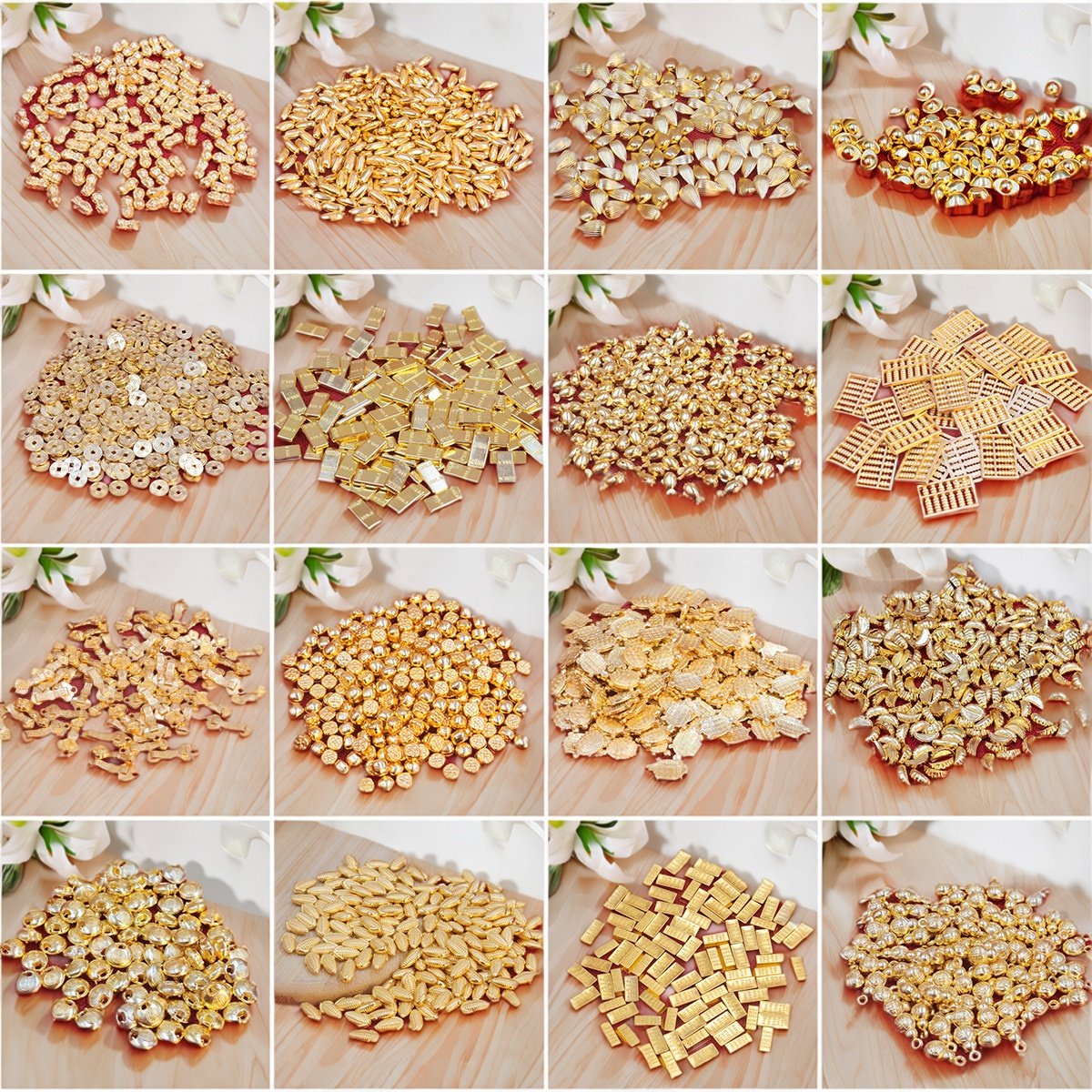 迷你金元宝金条金米金如意算盘钱币吉祥物乔迁家居聚宝盆装饰品