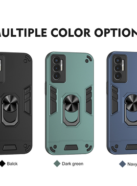 适用于传音INFINIX TENCO POVA3手机壳磁吸支架指环全包边防摔硬壳保护套军事级气囊