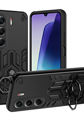 适用于TECNO CAMON 40 4G 国外版手机壳CAMON 40PRO 4G 国外版CAMON 40 PRO 5G金属旋转指环支架防摔二合一