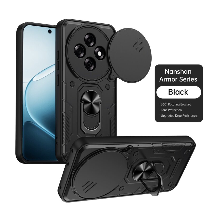 南山甲适用于OPPO A6PRO 国外/F31指环扣手机壳推拉窗镜头盖车载磁吸加厚军士防摔支架多功能图片