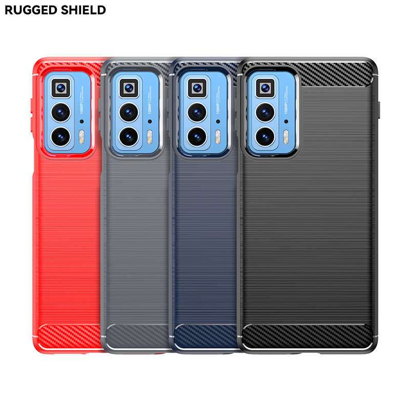 适用于Motorola Moto Edge S Pro手机壳Moto Edge 20 Pro碳纤维拉丝磨砂质感超薄硅胶软壳防摔防滑保护套