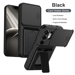 多功能卡包一体手机壳适用于TECNO CAMON50 4G/CN5支架推拉窗防摔二合一硬壳