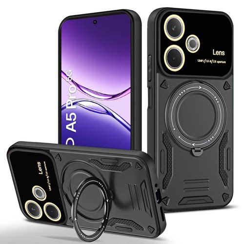 适用于OPPO A6PRO磁环支架手机壳OPPO A5/A5X/A5PRO/A5活力版车载磁吸A2/A1/A1Pro无线充亚克力