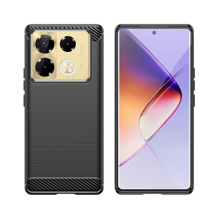 适用于传音INFINIX Note40Pro 5G手机壳INFINIX Note40Pro+ 5G碳纤维拉丝超薄硅胶软壳跨境代发保护套