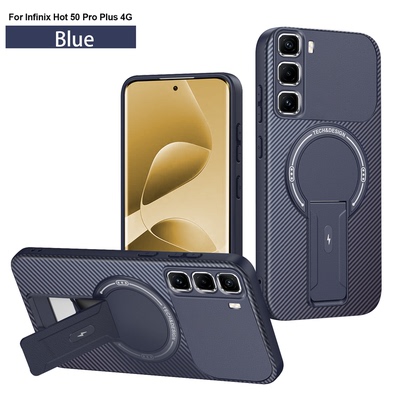 适用于传音TECNO Spark go 2024/pop8/spark20/spark20c/smart8/INFINIX hot40i支架手机壳磁吸无线充