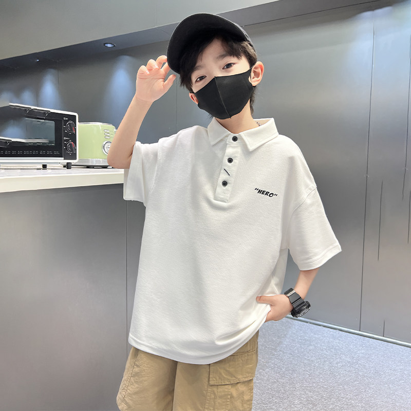 左西官方旗舰店儿童装男童夏装Polo衫短袖2026新款夏季中大童纯棉