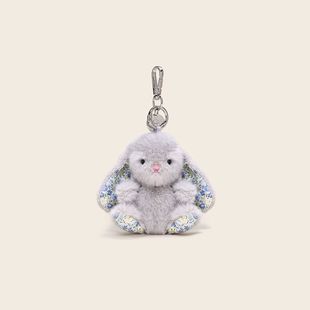 新款正版温蒂兔坐姿毛绒挂件可爱碎花兔公仔玩偶书包钥匙扣小礼品