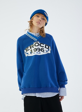 【清仓款】ERRORCODEV领复古套头卫衣长袖纯棉百搭休闲青春宽松