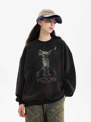 水洗套头ERRORCODErobot卫衣长袖