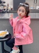 2026新款 春季 洋气女宝宝春装 风衣儿童装 冲锋衣 韩版 女童外套春秋款