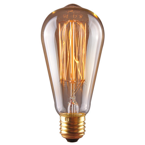 ST64吊钟泡奶嘴泡st58复古钨丝茶色灯泡E27老式灯e14st48st38