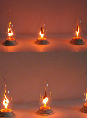 E12 E14火苗灯泡led节能光源创意钨丝黄火焰蜡烛装饰神台跳泡拉尾