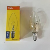 佛山FSL钨丝灯泡e14尖泡拉尾e27球泡蜡烛楼梯道吊灯配件灯暖黄光