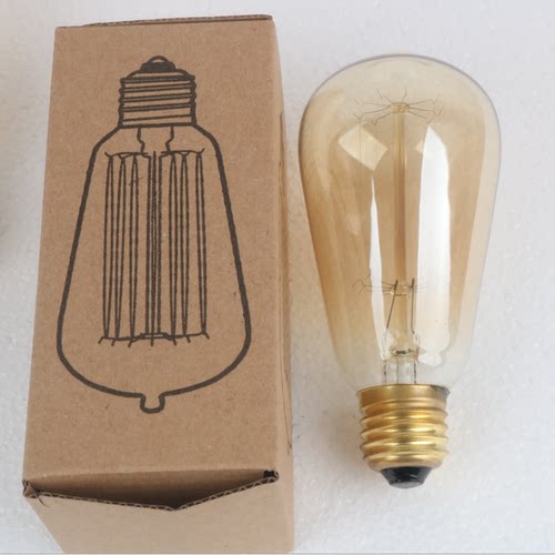 吊钟奶嘴st58复古茶色工业风灯泡