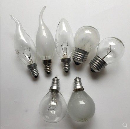 钨丝灯泡25w40w透明e14玻璃15瓦