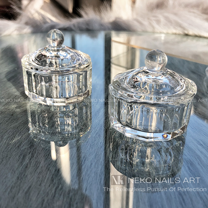 NEKONK多功能美甲洗笔玻璃容器