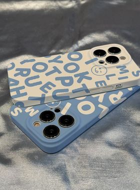 英文笑脸适用于华为荣耀9x40i手机壳菲林6/7/8se全包硬v30畅享25pro新款