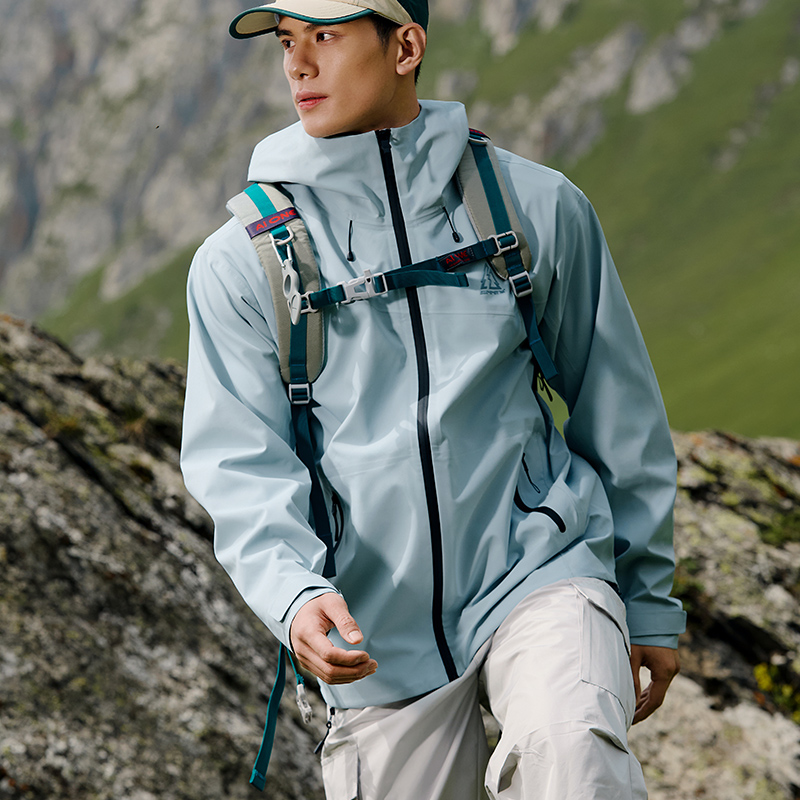 361武霞客雨屏冲锋衣男2025秋季防水硬壳户外武侠客防风登山服男