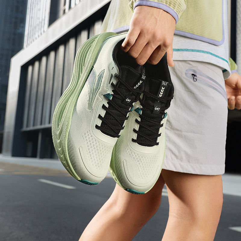 361爆沫5跑步鞋男款夏季透气男鞋薄款网面软底缓震泡沫男士运动鞋