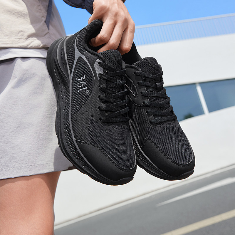 361男鞋运动鞋男网面网鞋厚底增高缓震休闲鞋黑色通勤男士跑步鞋,运动鞋new,运动休闲鞋,淘宝优惠券,粉丝福利购,淘宝优惠卷