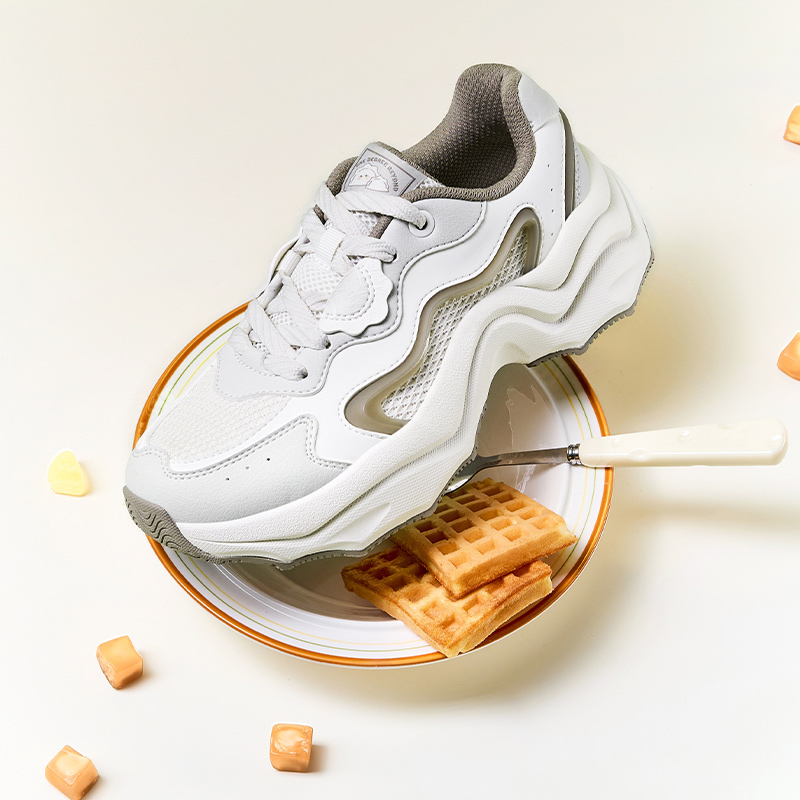 饺子鞋361运动鞋女2025秋季新款网面透气增高老爹鞋休闲鞋子女鞋
