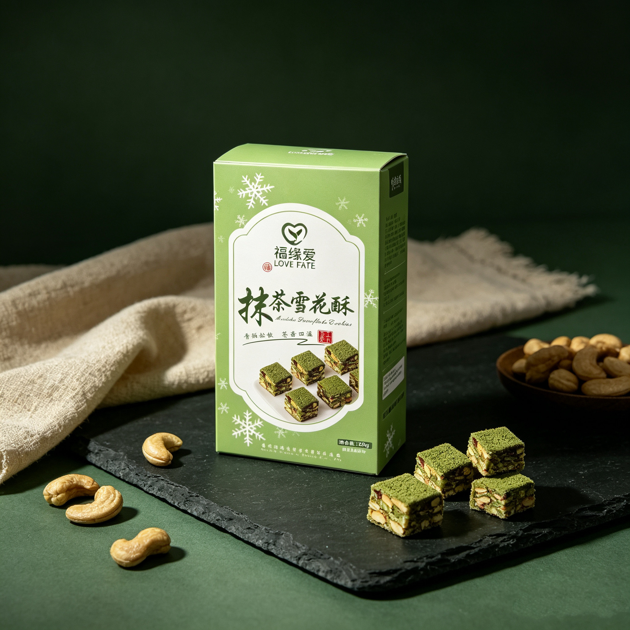 贵州特产铜仁抹茶雪花酥休闲零食办公室牛轧糖零食小吃节庆伴手礼