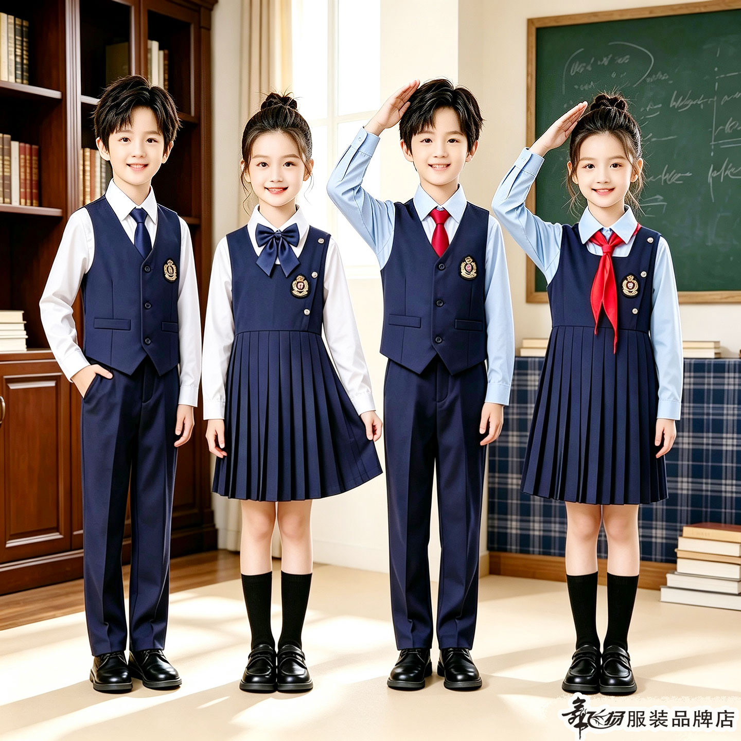 儿童合唱服小学生运动会团体礼服图片