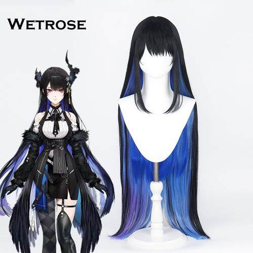 Hololive En Vtuber Nerissa Ravencroft Cos假发Wig