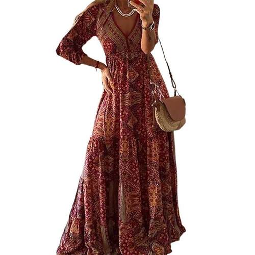 34 ZJMSleeve Long aDrs High Waist Collaer Printesd Frgmented