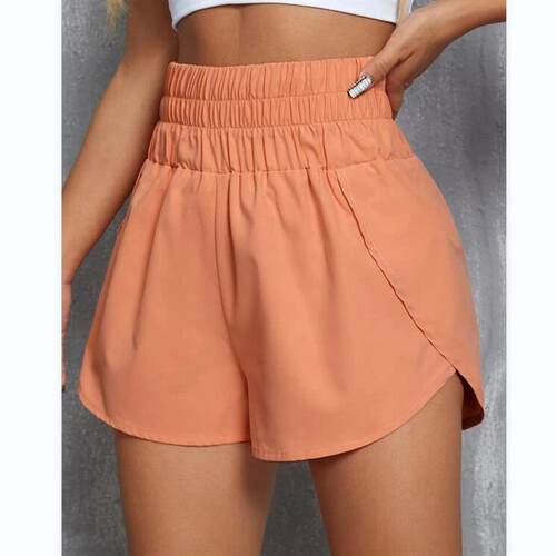 2025 Womens Shorts High Waist Elastic Loose Sports And Casu