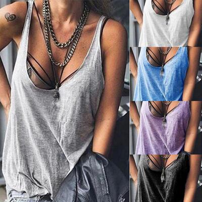 Solid color plus size tank top Tshirt 性感纯色大码吊带背心