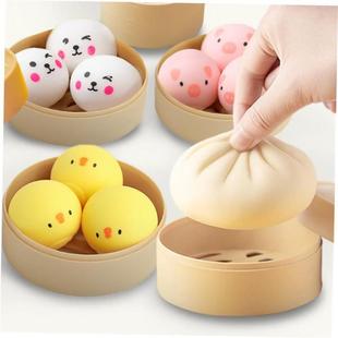 Kawaii Squishy Food Toys Fake Steamed Dumpling Hamburger