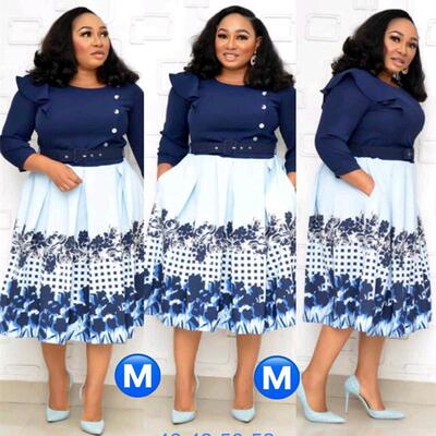 African women dress big size office fashion clothes woman6xl