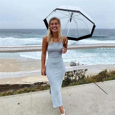 Womens new slit vest long skirt spring and summer dress