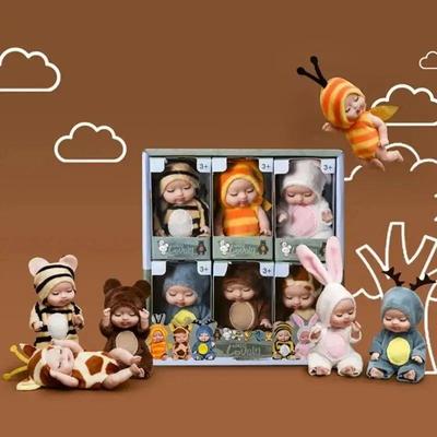 6Pcs Reborn Doll Kit Toy Simulation Princess Dolls Toy Mini
