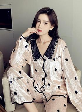 Clothing Korean Chic Long Sleeve Pants Homewear Sets Pijama