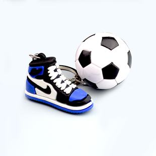 创意足球鞋子钥匙扣迷你体育器材运动纪念品挂件学校奖品小礼品