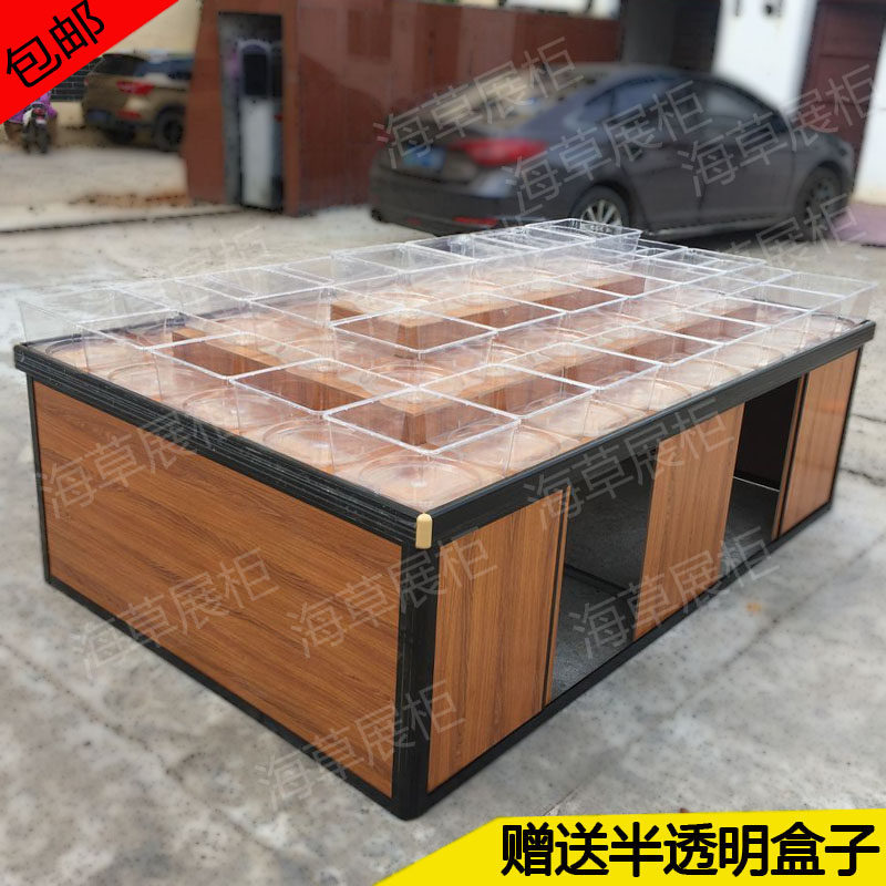 超市便利店铝合金零食展柜糖果干果散称散货散装食品货柜堆头货架