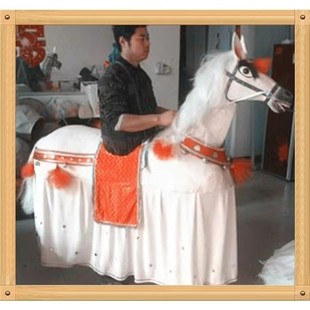 白龙马红马道具秧歌马道具毛驴旱船竹马道具表演