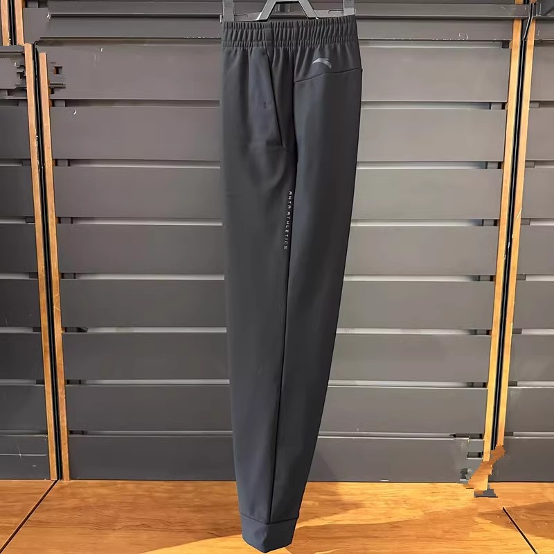 安踏正品冬季加绒运动长裤