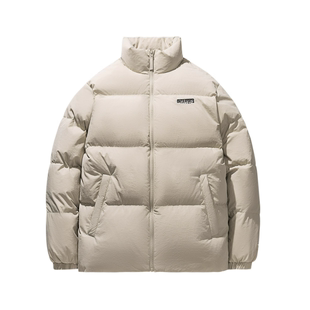 防泼水鸭绒保暖面包服外套152548901N 新款 安踏立领羽绒服男士 冬季