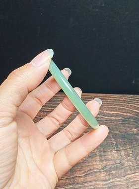 和田玉青白玉叮当手镯送证书