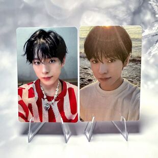 能得志勇小卡正品nct wish kms新春特典卡片 v2红毛衣U+樱花U包邮